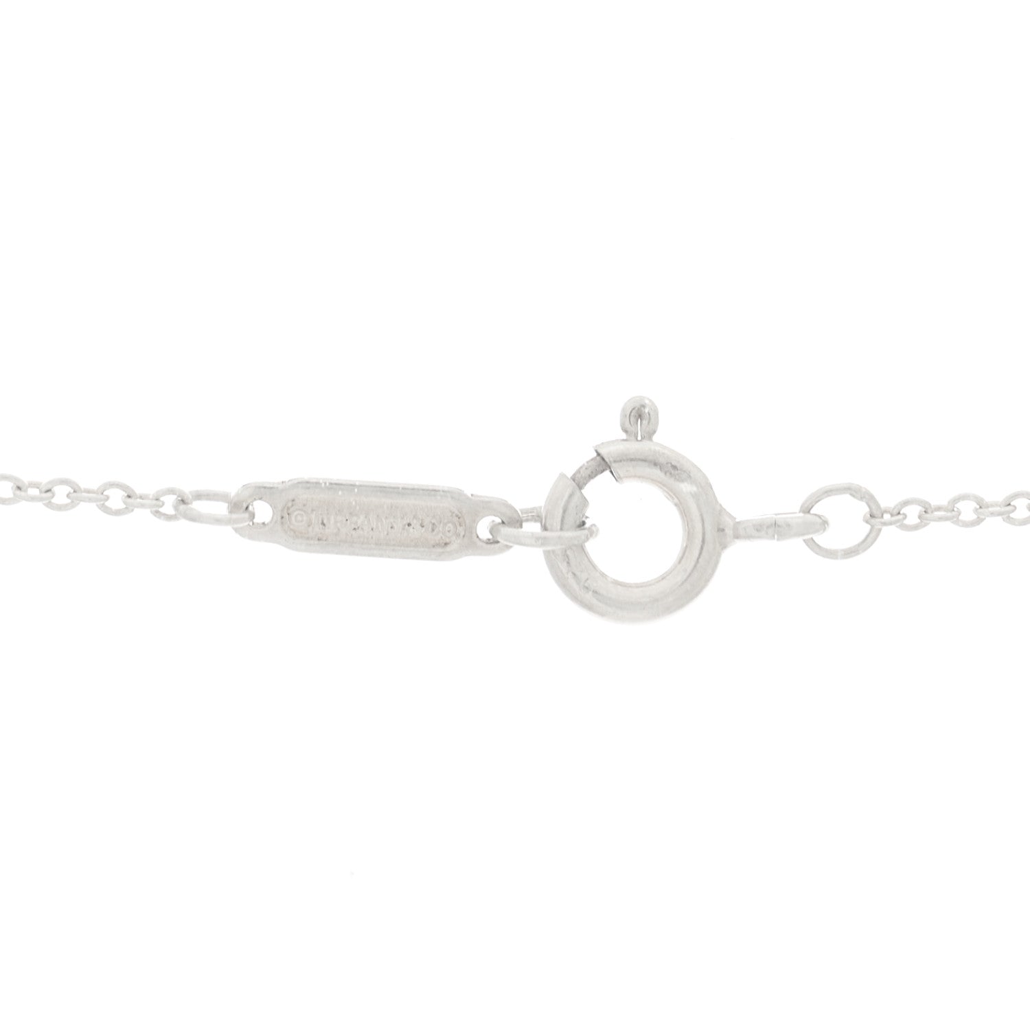 Tiffany Sterling Silver 1837 Circle Pendant Necklace 5 of 8