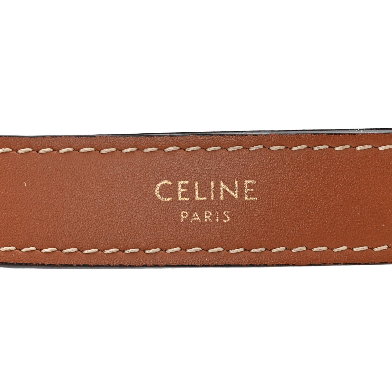 Celine Triomphe Canvas Calfskin Ava Shoulder Bag Tan 6 of 10