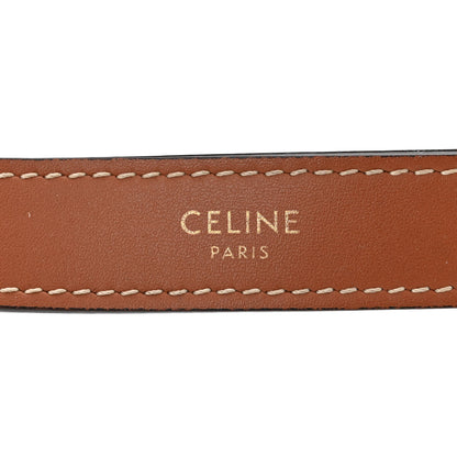 Celine Triomphe Canvas Calfskin Ava Shoulder Bag Tan 6 of 10