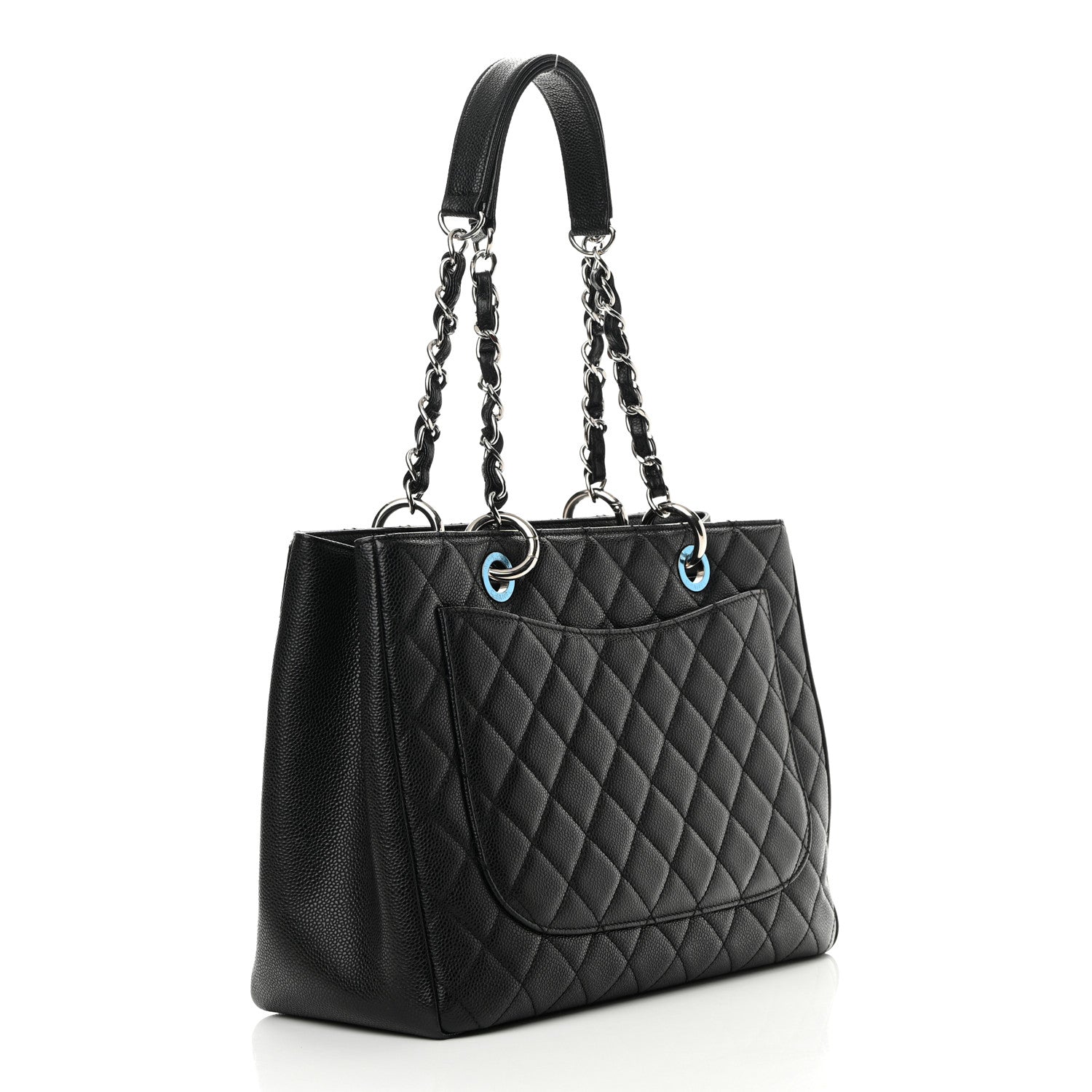 Chanel Caviar Quilted Grand Shopping Tote GST Black 3 of 10