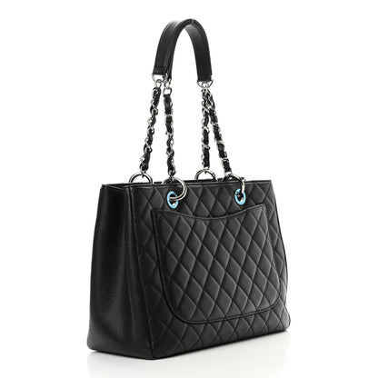 Chanel Caviar Quilted Grand Shopping Tote GST Black 3 of 10