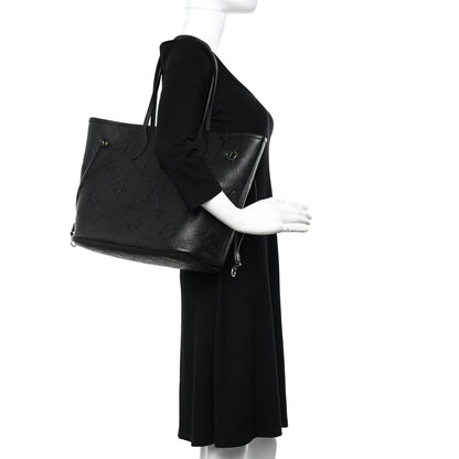 Louis Vuitton Empreinte Monogram Giant Neverfull MM Black 2 of 12