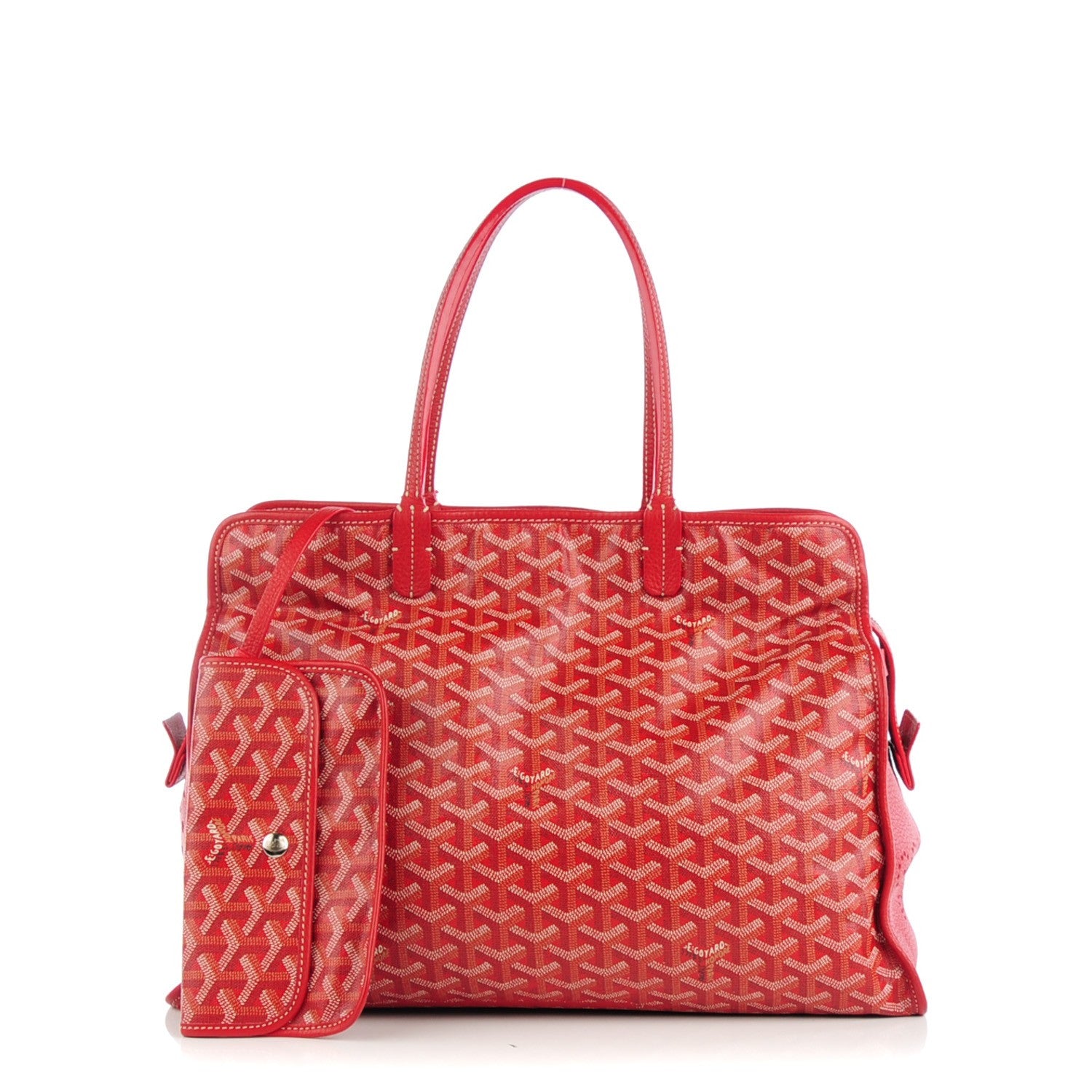 Goyard Goyardine Sac Hardy Pet Carrier PM Red 1 of 10
