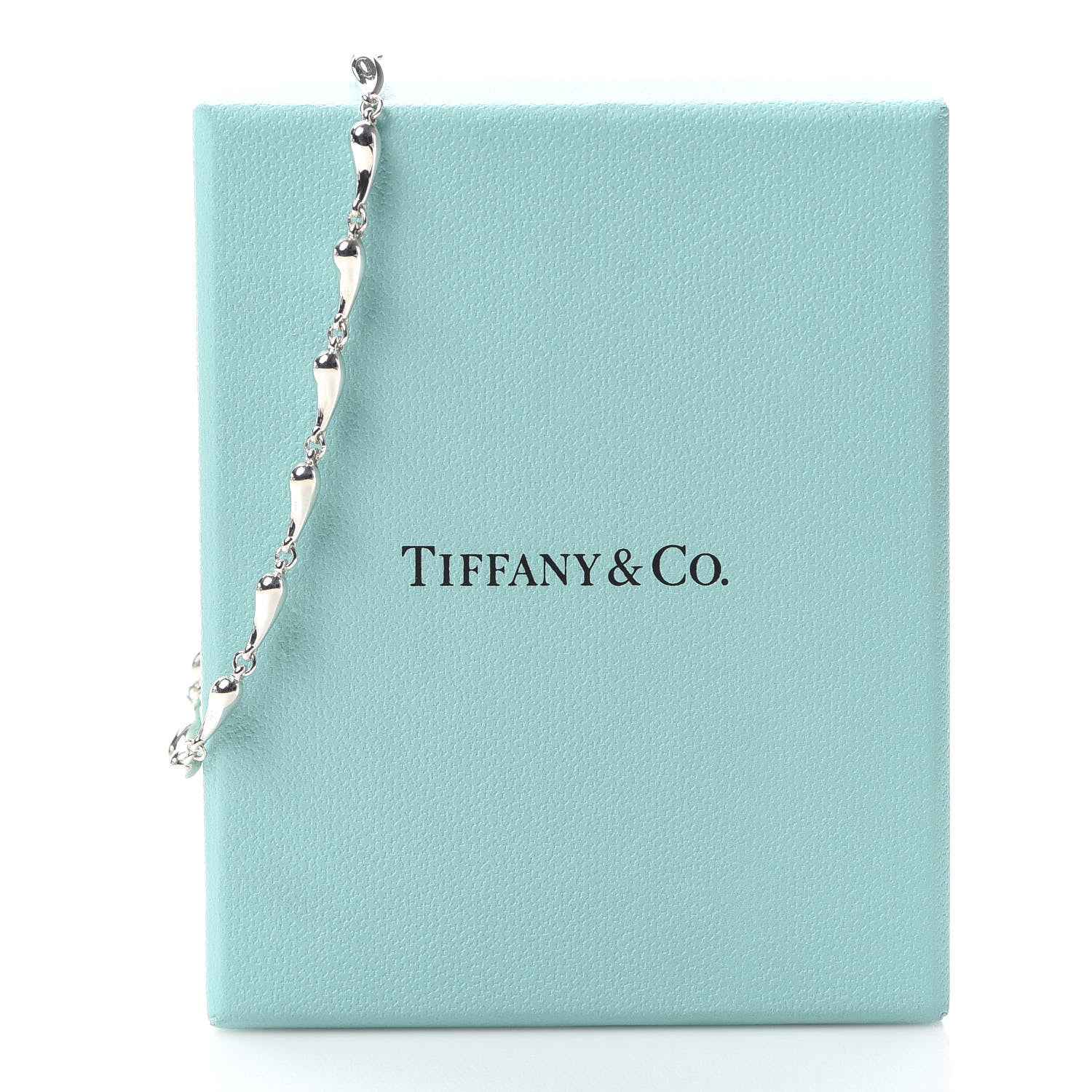 Tiffany Sterling Silver Elsa Peretti Teardrop Bracelet 6 of 6