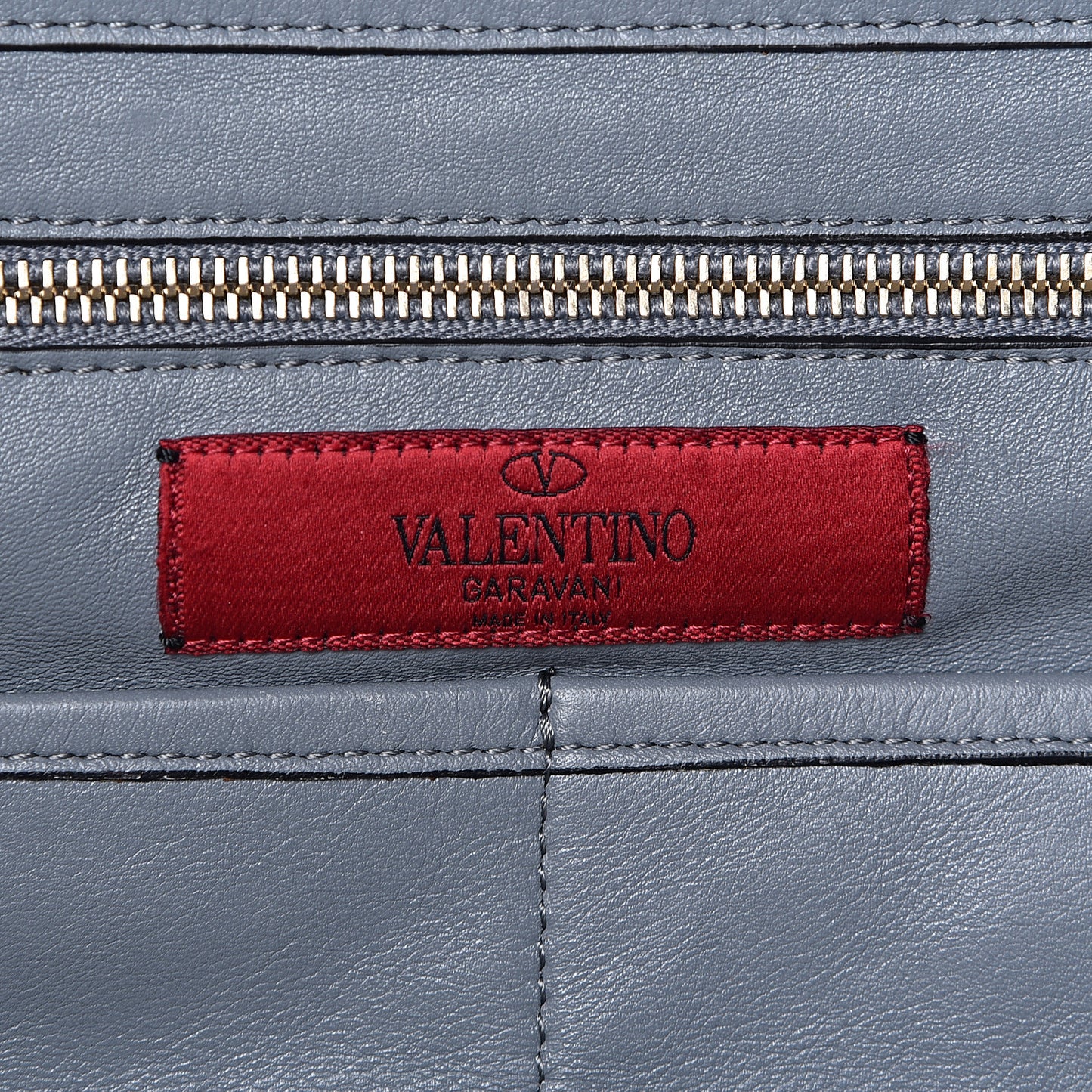 Vitello Medium Rockstud Tote Stone