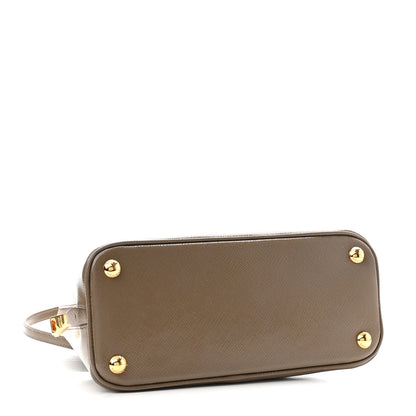Prada Saffiano Vernice Small Promenade Tote Argilla 4 of 13