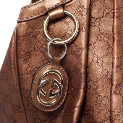 Gucci Guccissima Large Sukey Tote Bronze 6 of 10