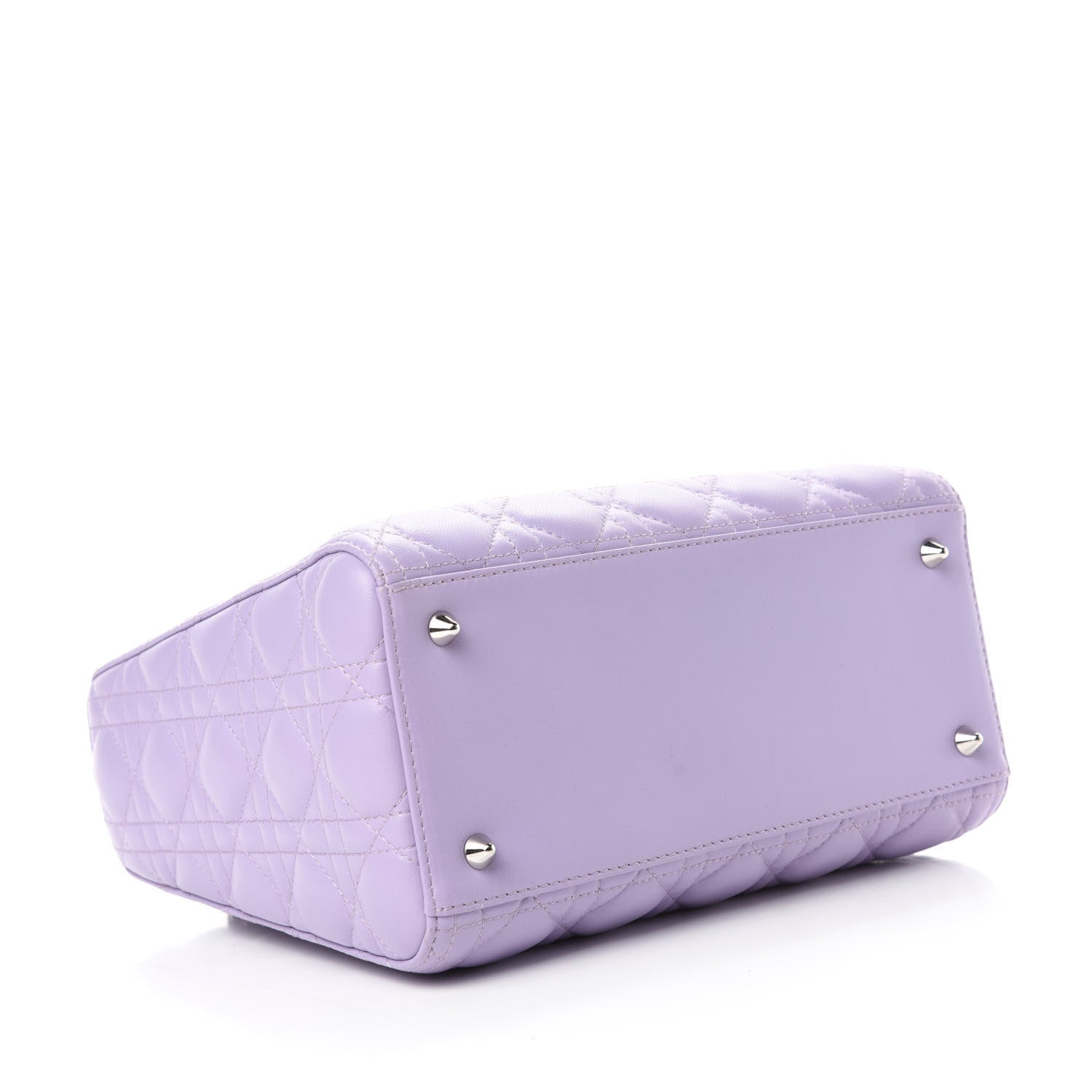 Christian Dior Lambskin Cannage Medium Lady Dior Purple 4 of 11