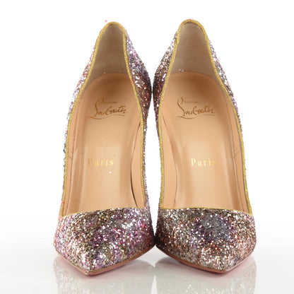 Christian Louboutin Glitter So Kate 120 Pumps 36 Rosette Gold 3 of 8