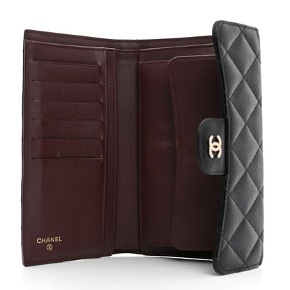 Chanel Caviar Quilted Large Flap Wallet Black 5 of 9