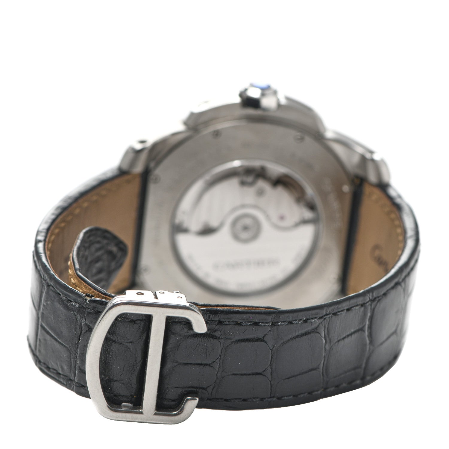 Cartier Stainless Steel Alligator 42mm Calibre de Cartier Automatic Watch 3 of 6