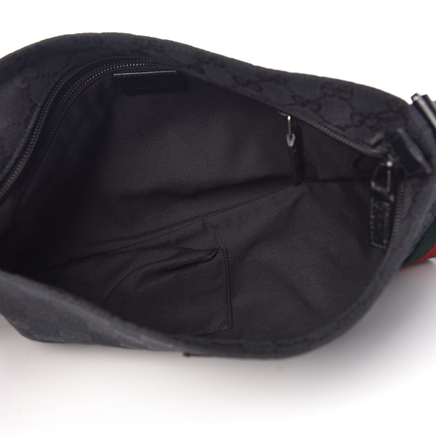 Monogram Web Small Flat Messenger Crossbody Black