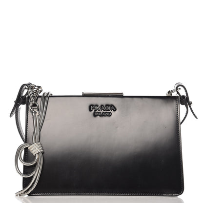 Prada Spazzolato Envelope Crossbody Clutch Nero Black 1 of 9