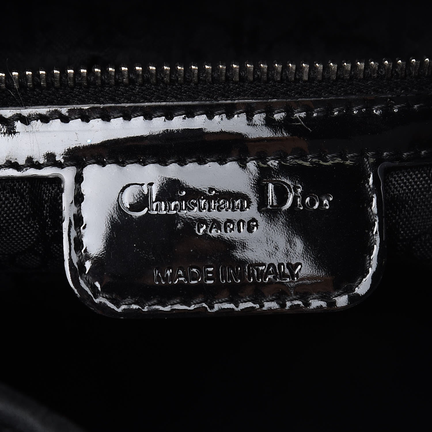 Christian Dior Patent Cannage Large Lady Dior Black 6 of 11
