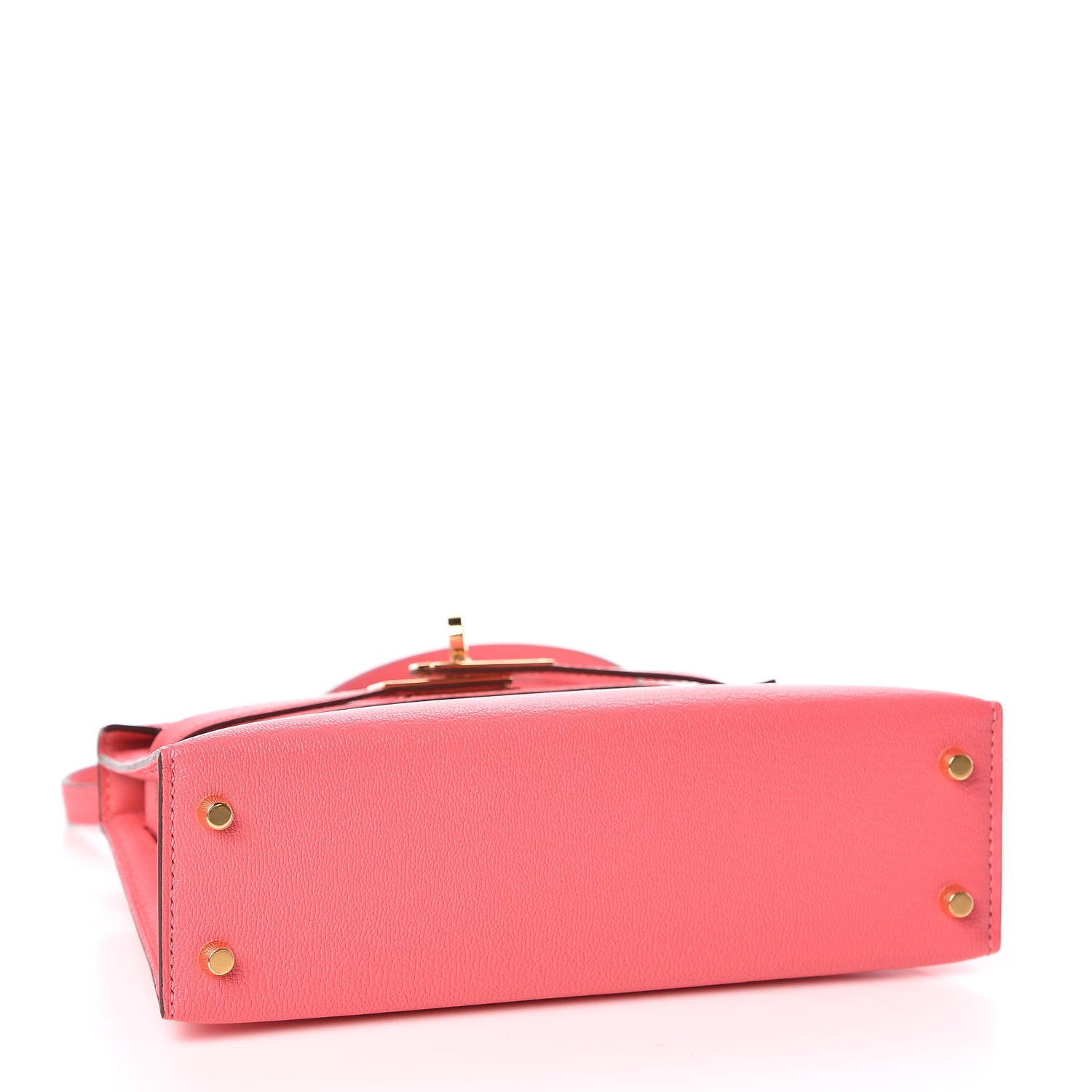 Hermes Chevre Mysore Mini Kelly Sellier 20 Rose Lipstick 5 of 29