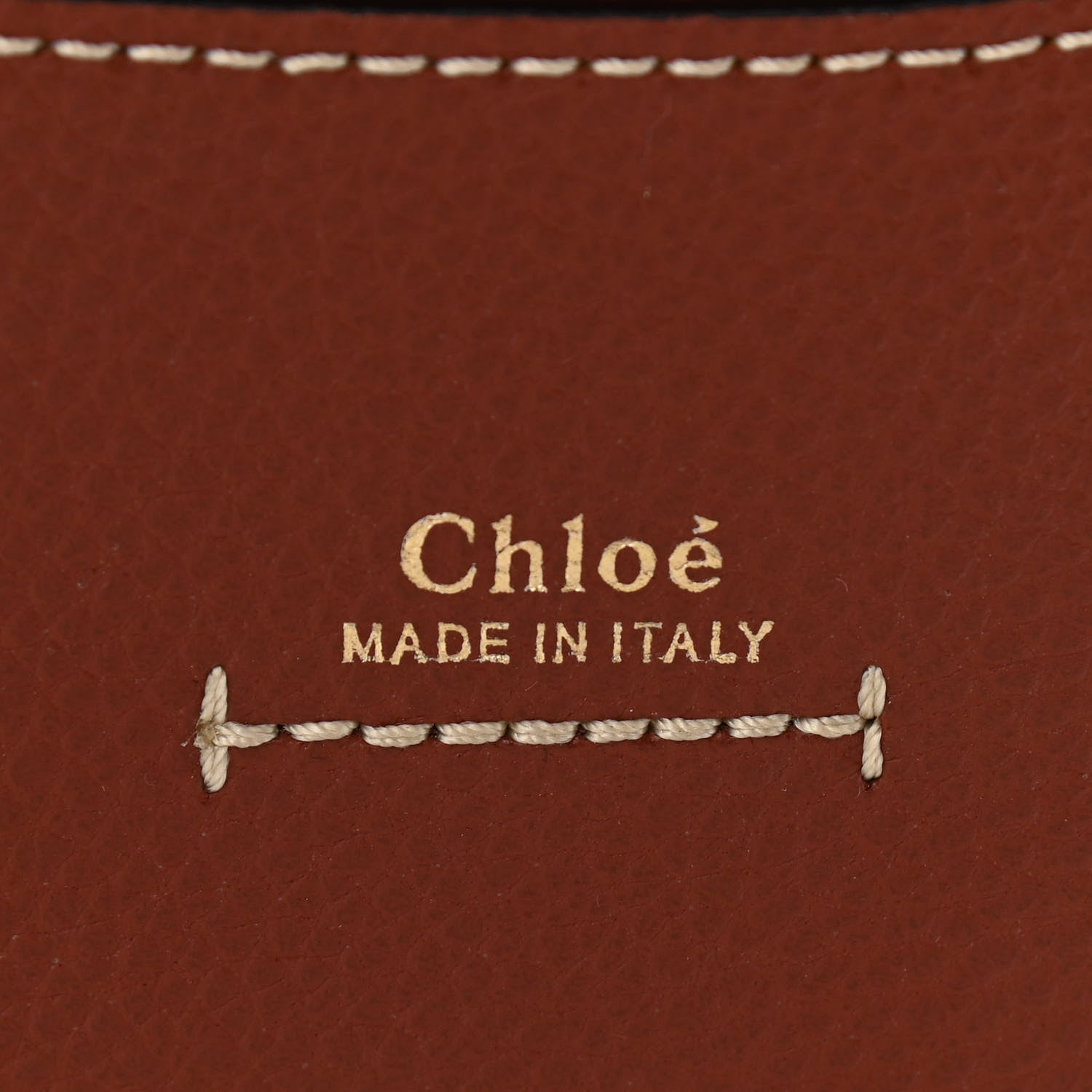 Chloe Grained Calfskin Small Darryl Saddle Crossbody Bag Sepia Brown 8 of 9