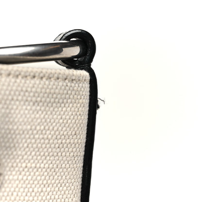 Saint Laurent Linen Calfskin Rive Gauche Bucket Bag Greggio Natural 11 of 11