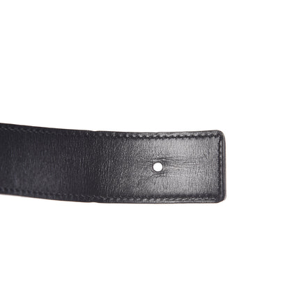 Hermes Box Togo 32mm Idem H Belt 85 Black Chocolate 7 of 10