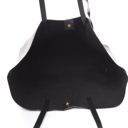 Tom Ford Calfskin Perforated Logo Tote Black 4 of 13