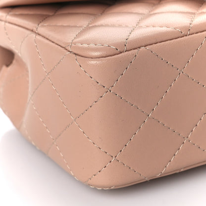 Chanel Lambskin Quilted Mini Rectangular Flap Dark Beige 8 of 12