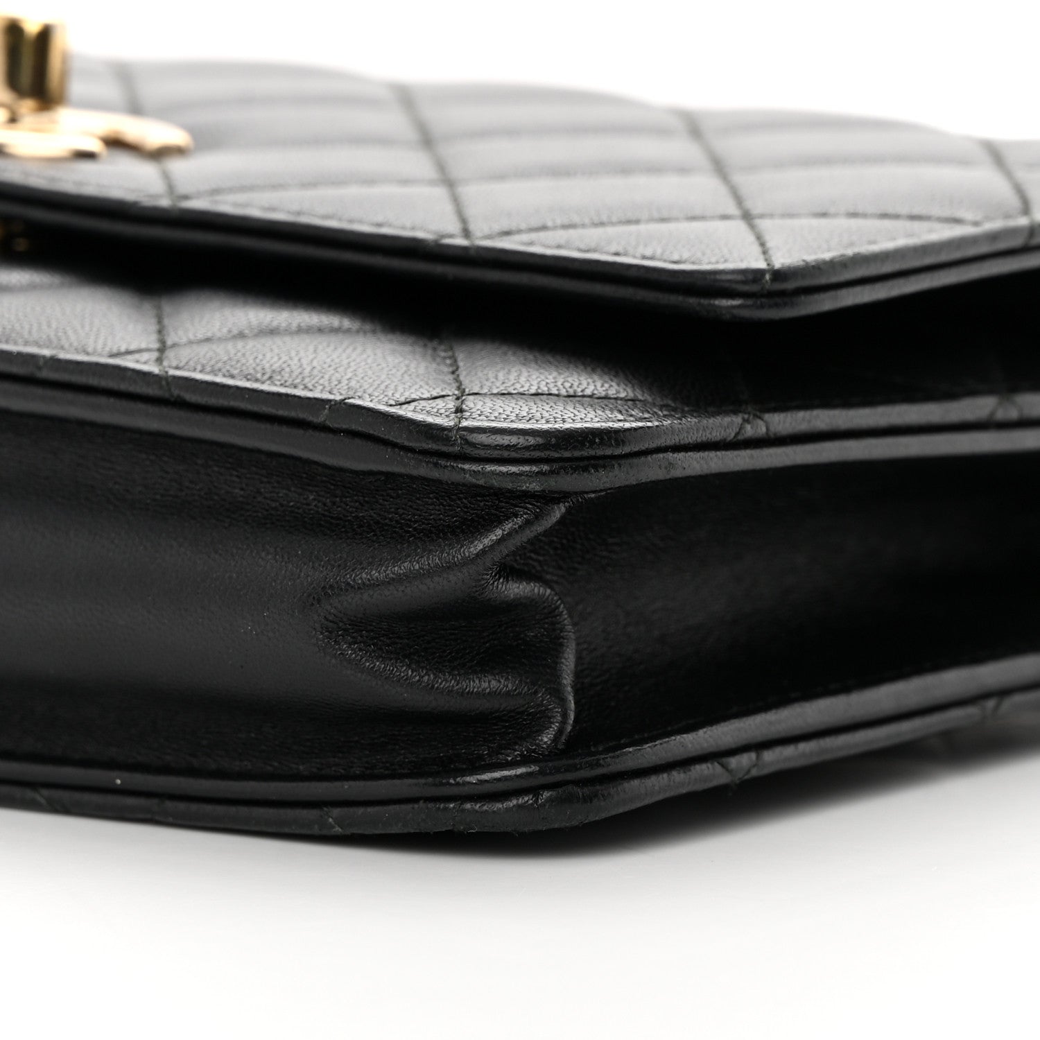 Chanel Lambskin Quilted Trendy CC Wallet On Chain WOC Black 11 of 16