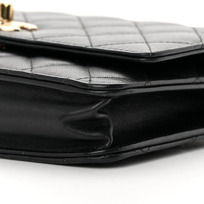 Chanel Lambskin Quilted Trendy CC Wallet On Chain WOC Black 11 of 16
