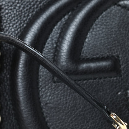 Gucci Pebbled Calfskin Medium Soho Bowler Black 19 of 19