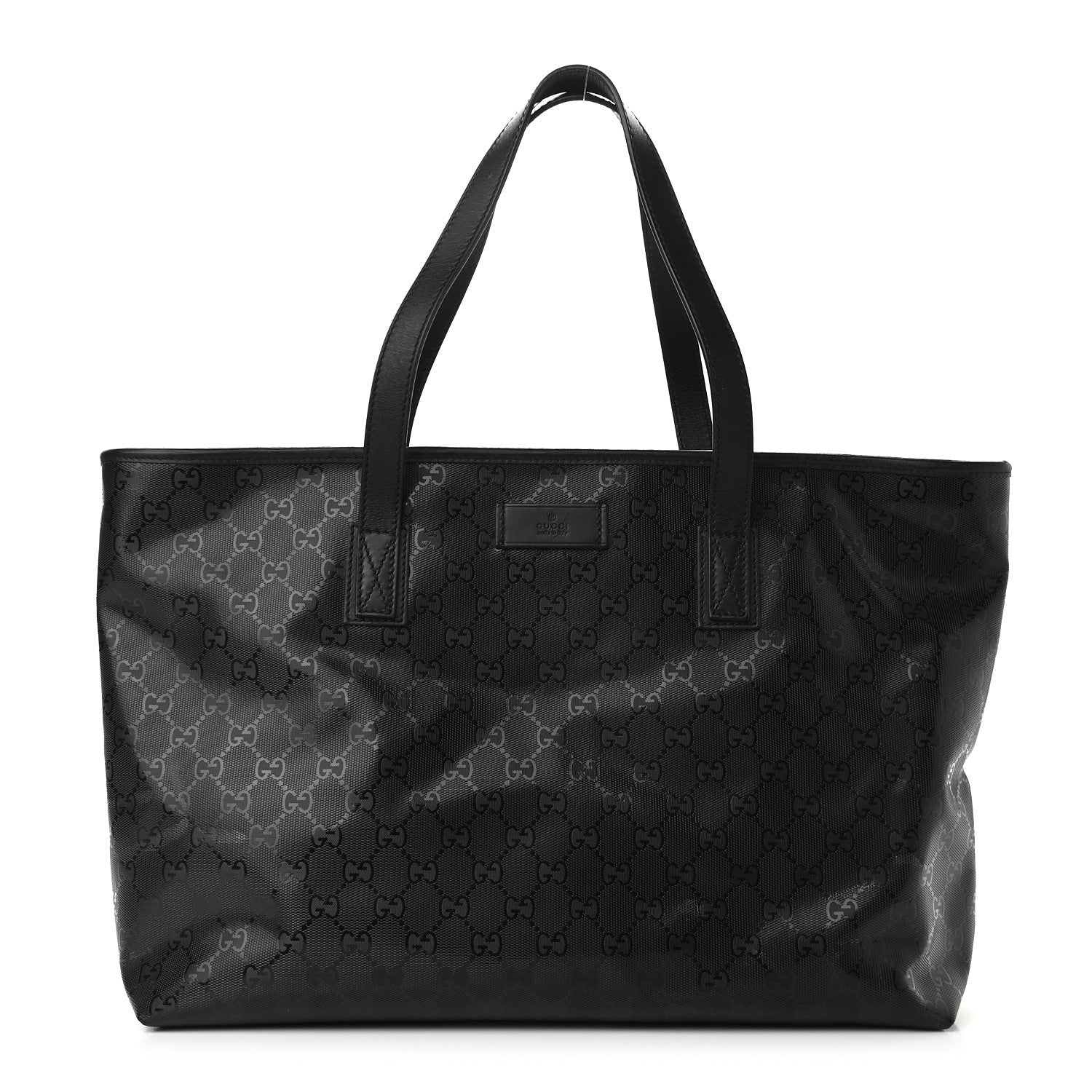 Gucci Imprime Monogram Medium Zippered Shopping Tote Black 1 of 8