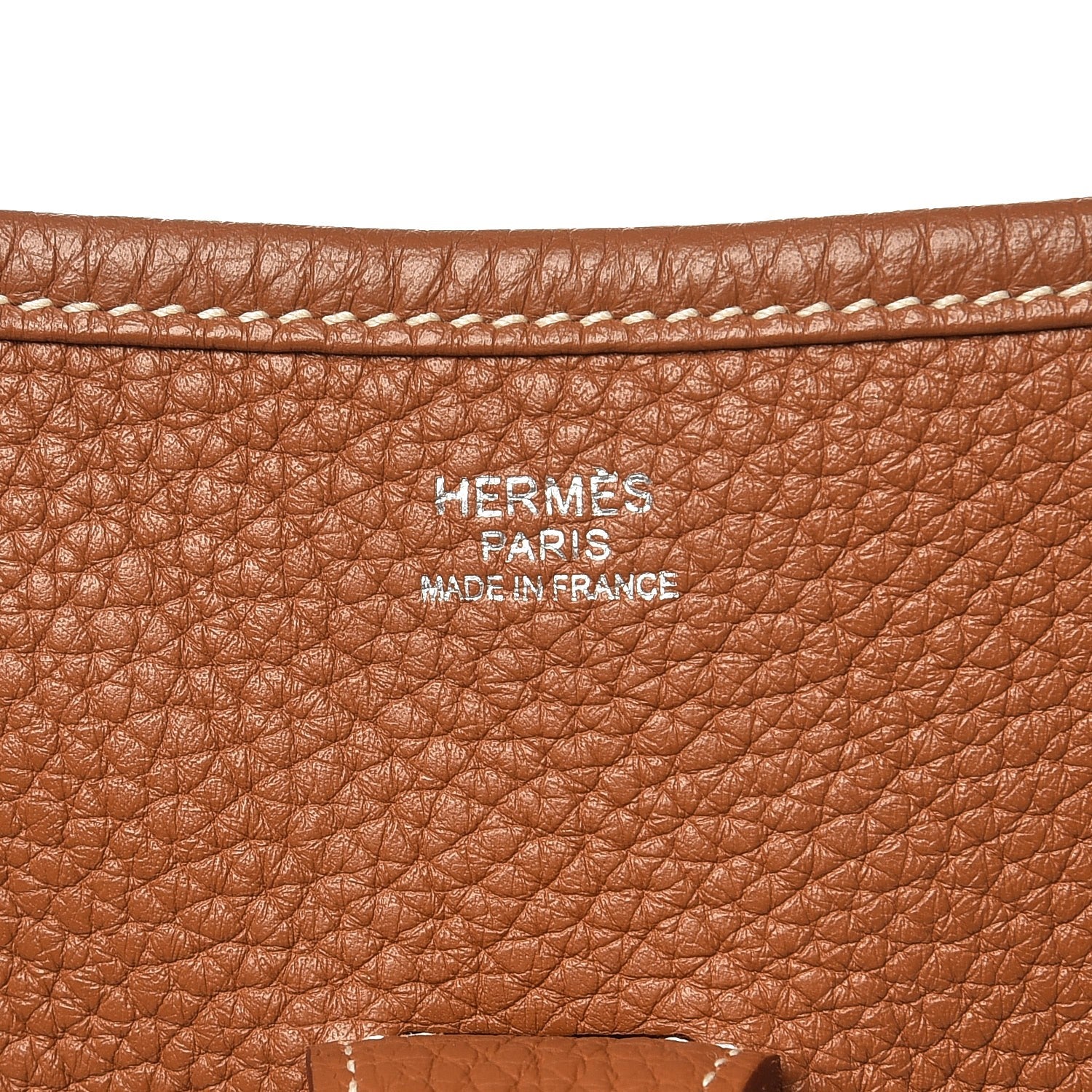 Hermes Taurillon Clemence Evelyne III GM Gold 6 of 7