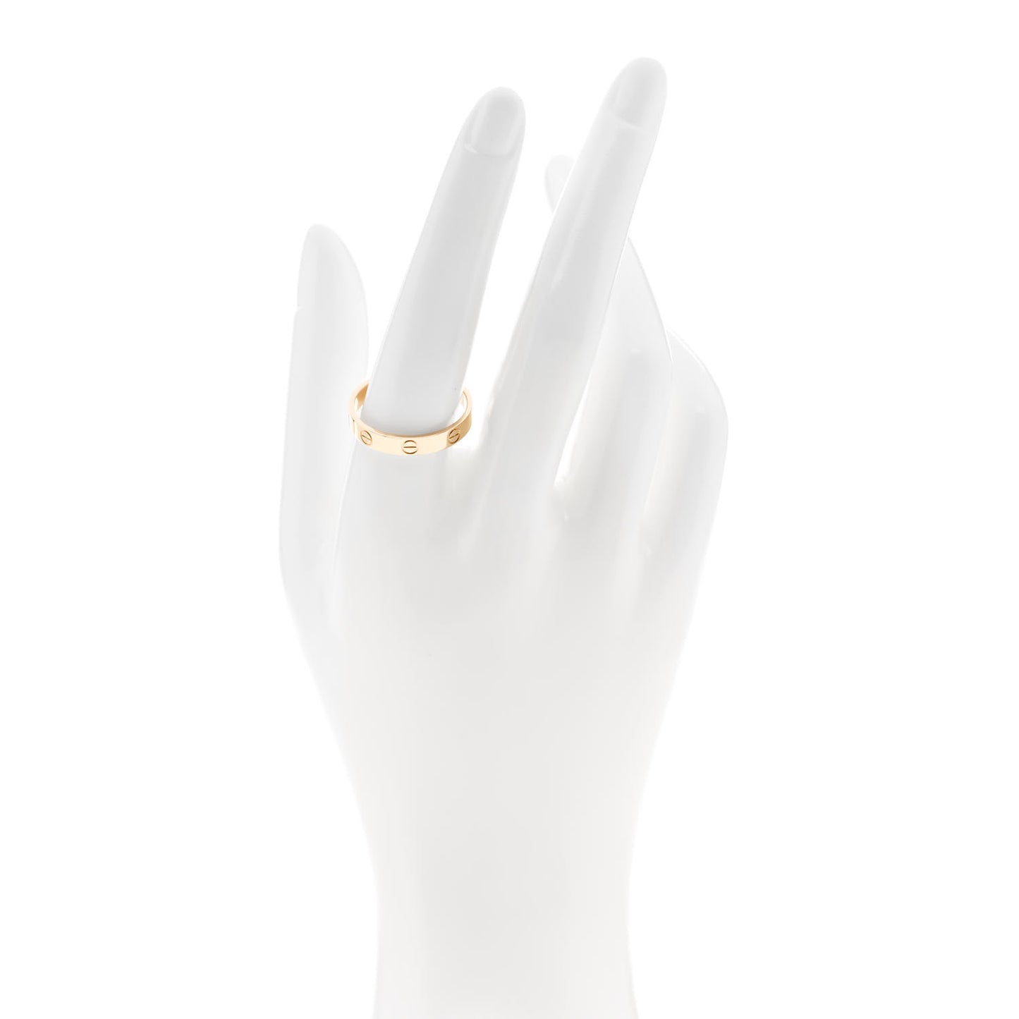 18K Yellow Gold 3.5mm LOVE Wedding Band Ring 60 9.25