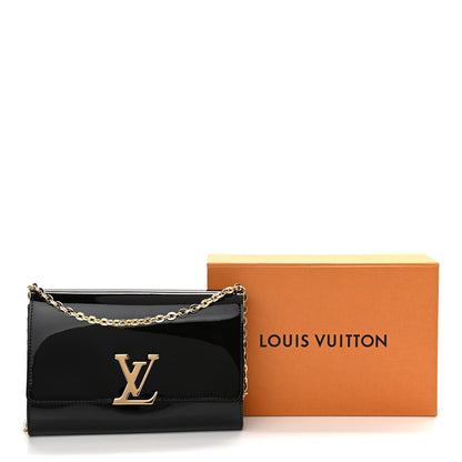 Louis Vuitton Patent Chain Louise GM Black 9 of 9