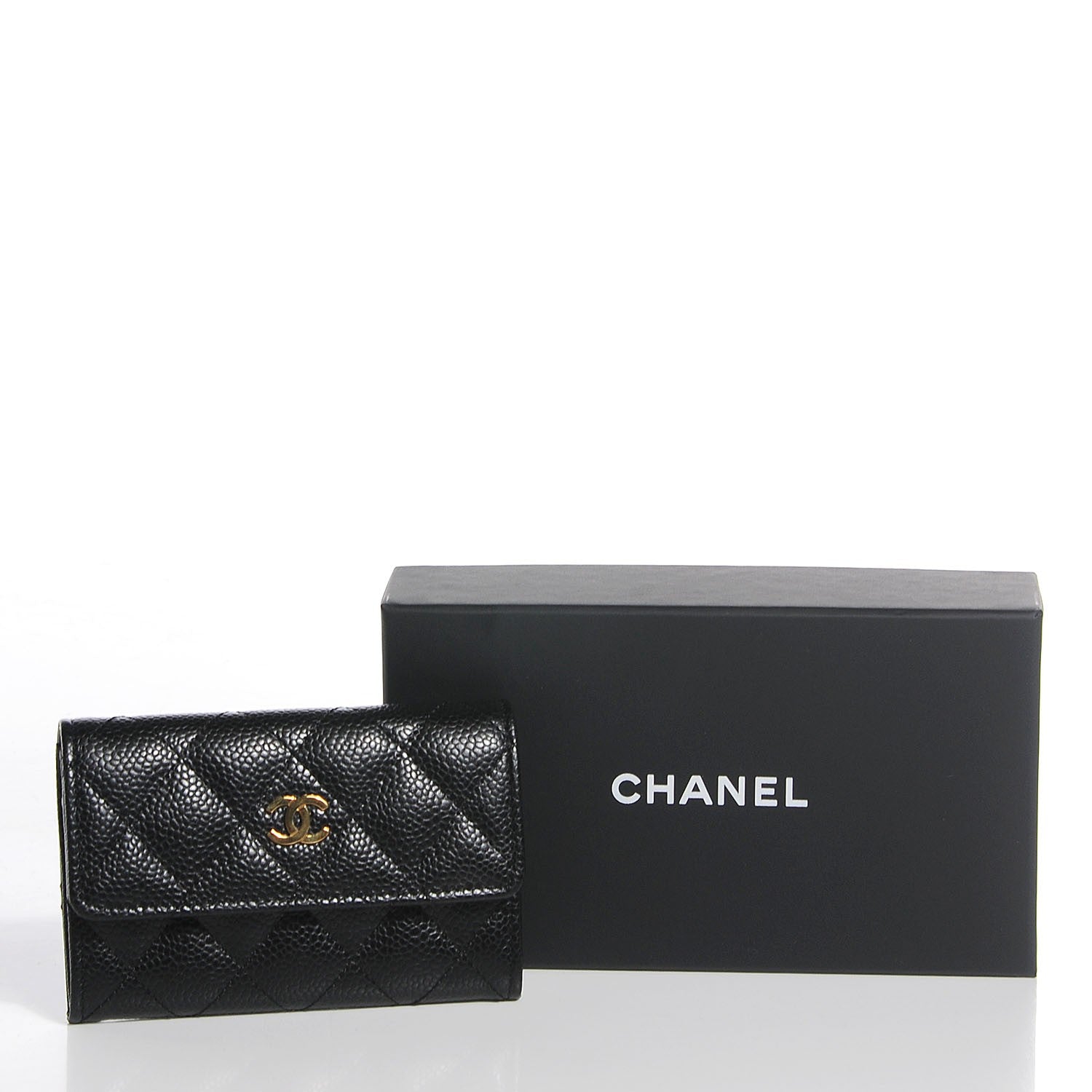 Chanel Caviar Quilted Flap Card Holder Black 9 of 9