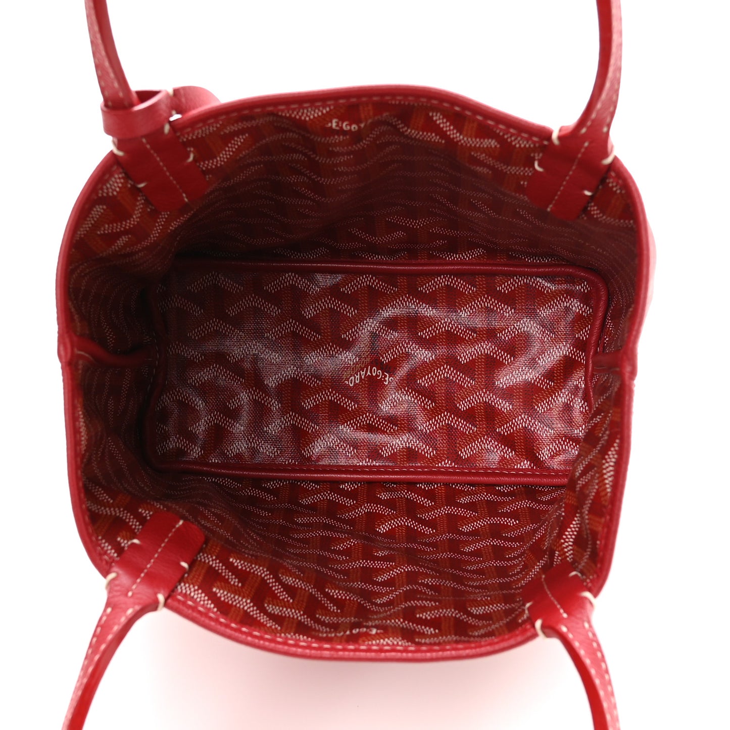 Goyardine Reversible Mini Anjou Red