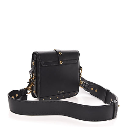 Christian Dior Calfskin Studded Square Dioraddict Flap Black 3 of 9