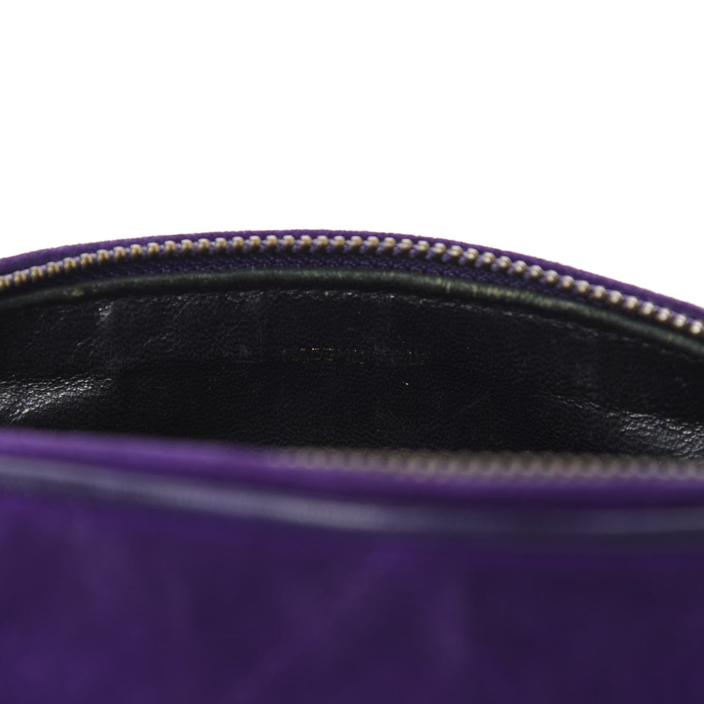 Suede Quilted Small Tassel Shoulder Bag Purple