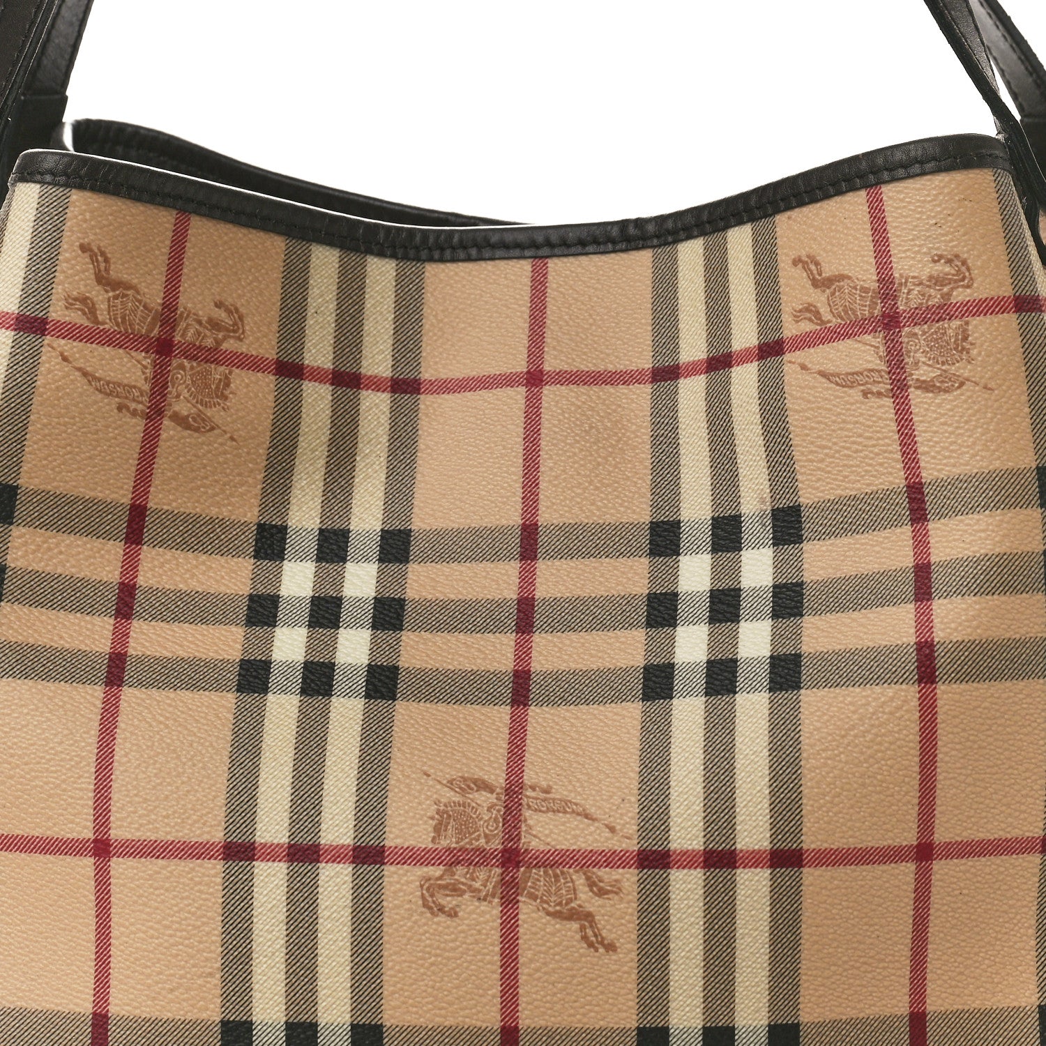 Burberry Haymarket Check Small Canterbury Tote Chocolate 10 of 15