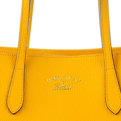 Gucci Dollar Calfskin Small Swing Tote Yellow 6 of 7