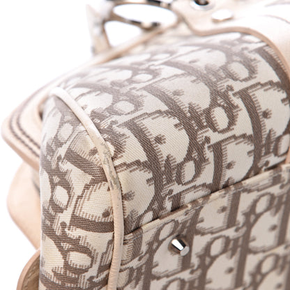 Christian Dior Monogram Vintage Flowers Frame Satchel Beige 10 of 16