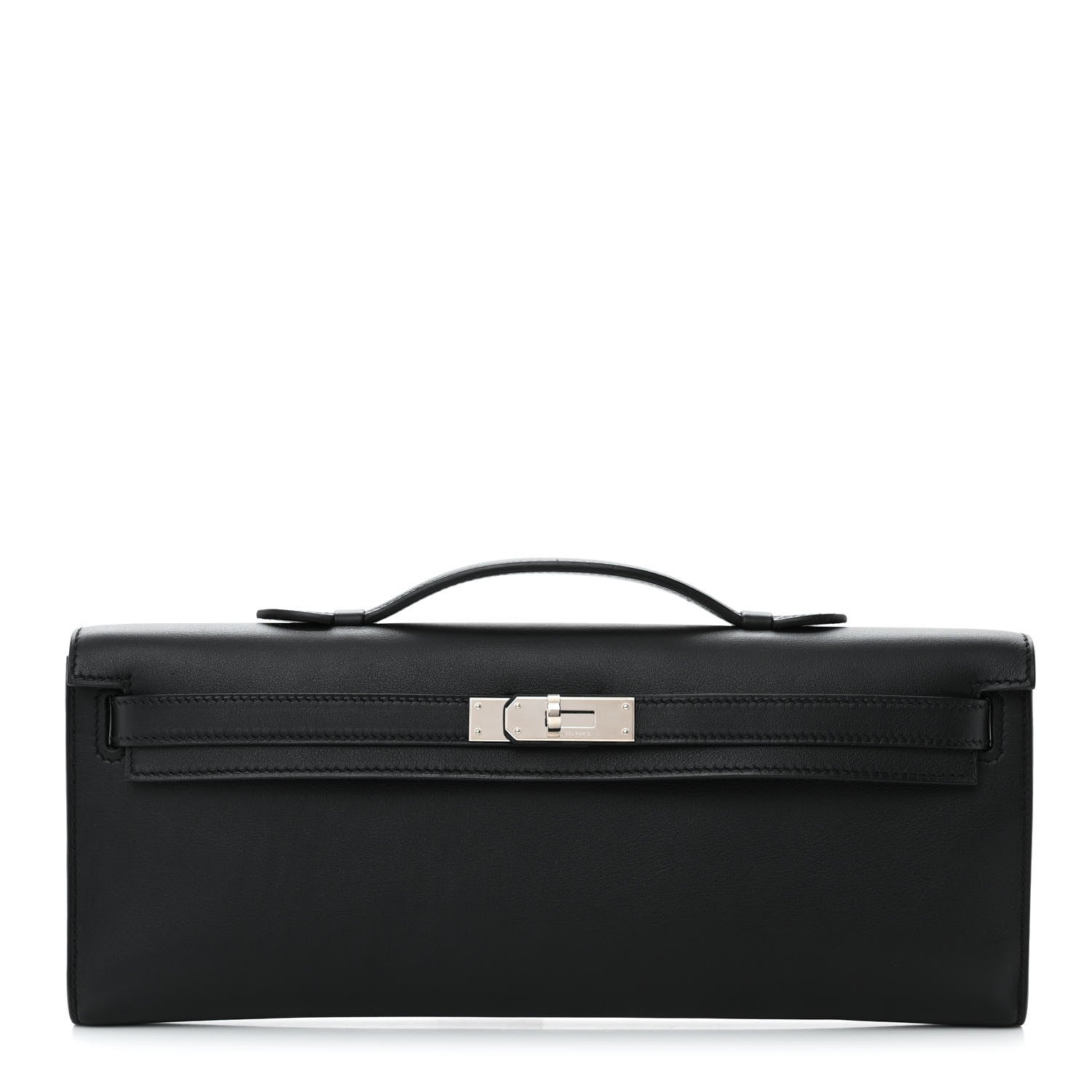 Hermes Swift Kelly Cut Clutch Pochette Black 1 of 14