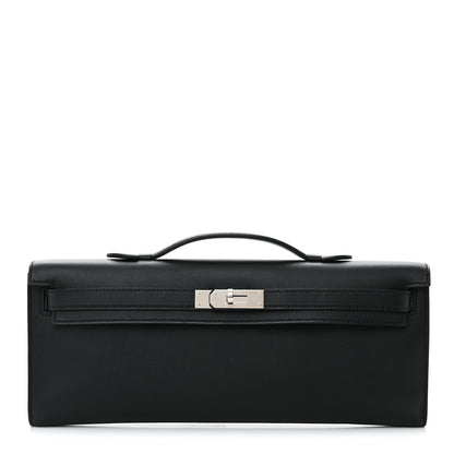 Hermes Swift Kelly Cut Clutch Pochette Black 1 of 14