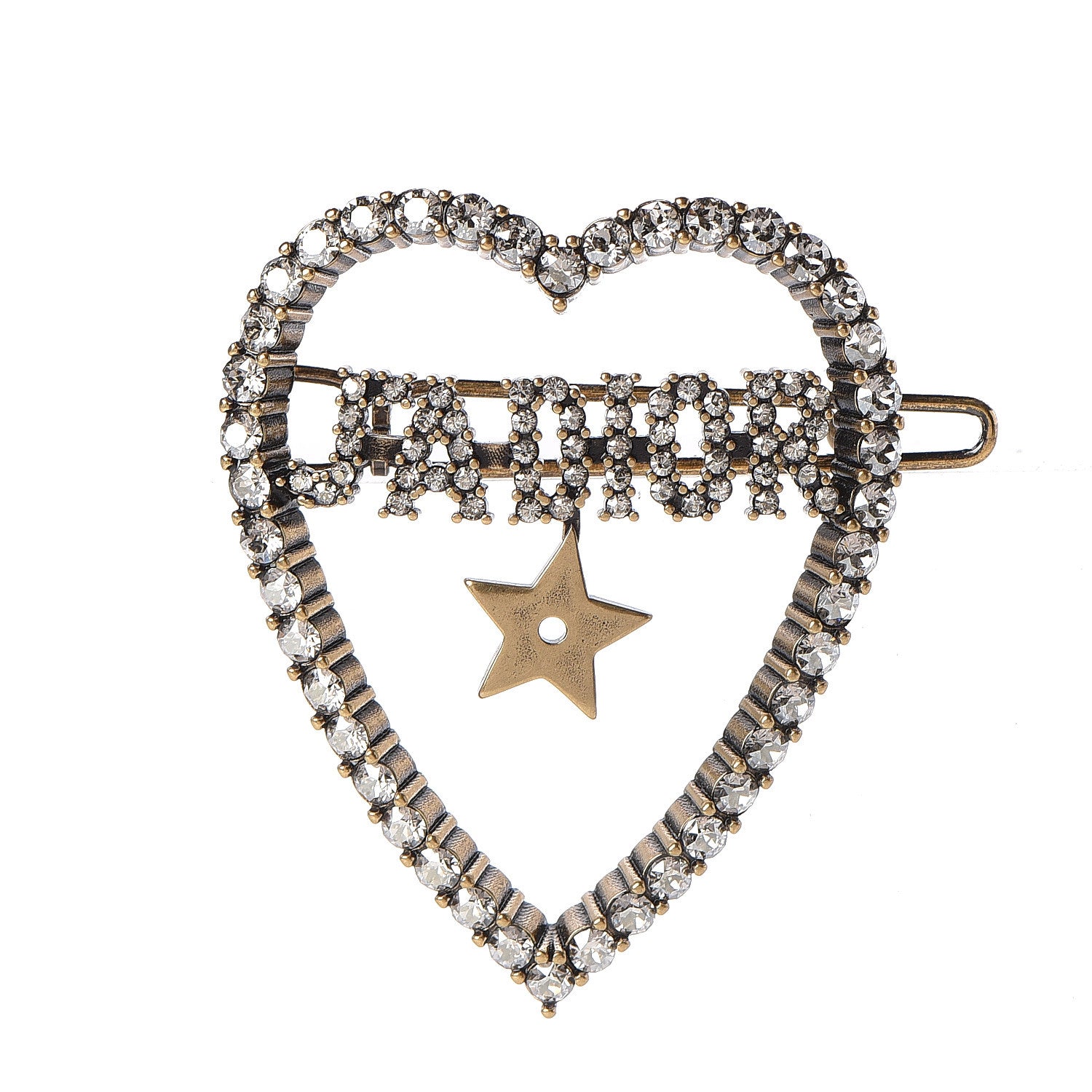 Christian Dior Crystal Heart J'Adior Barrette 1 of 4