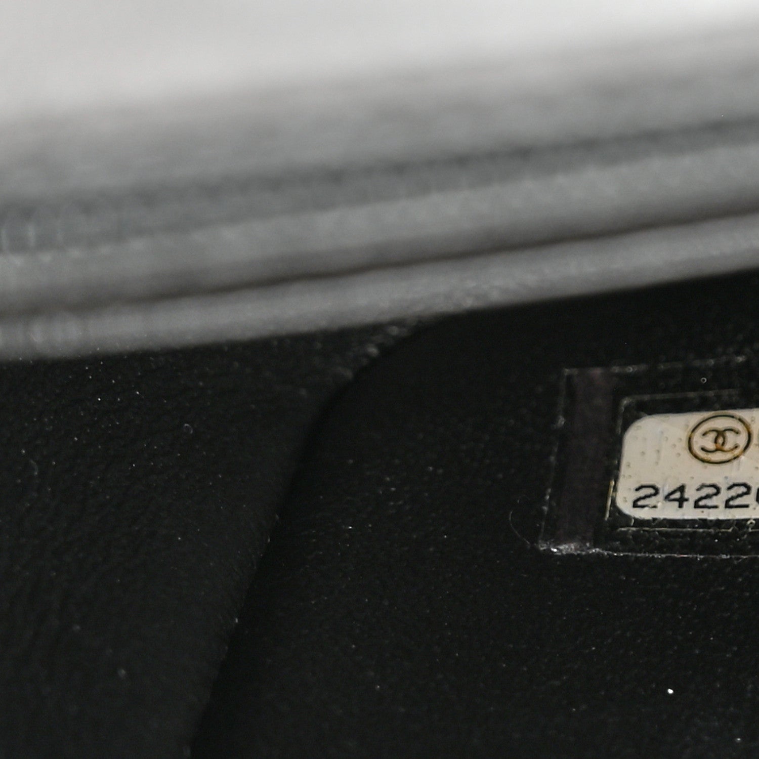 Chanel Lambskin Chevron Quilted Mini Square Flap Black 7 of 10