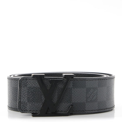 Louis Vuitton Damier Graphite LV Initiales Belt 100 40 1 of 7