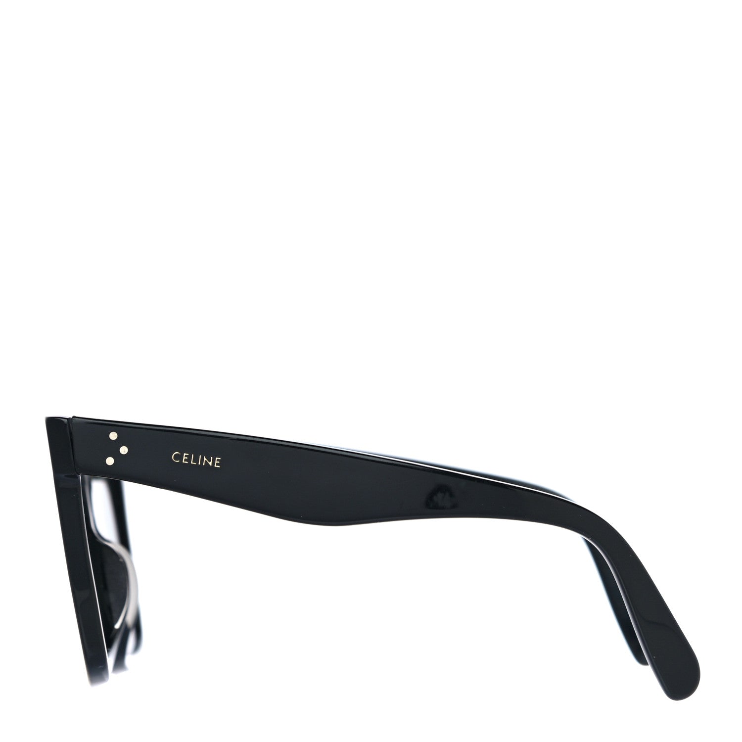Celine Acetate Polarized Oversized Sunglasses CL4055FN Black 2 of 6