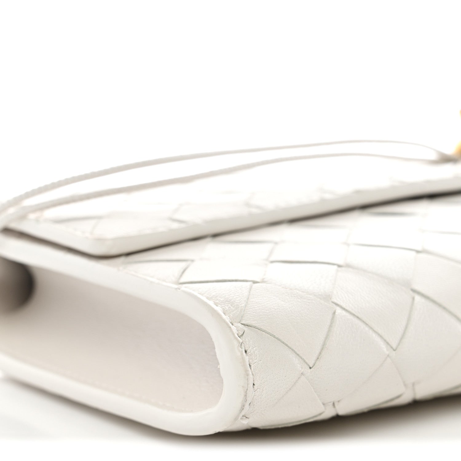 Bottega Veneta Nappa Intrecciato Long Andiamo Top Handle Clutch White 10 of 10