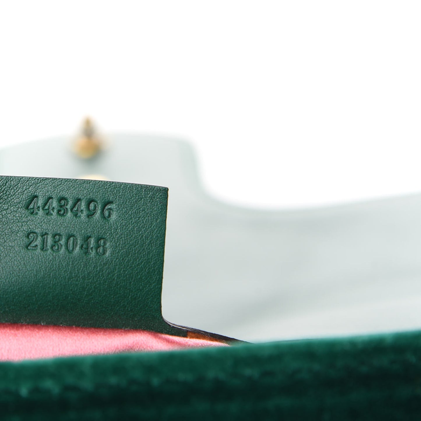 Velvet Matelasse Medium GG Marmont Shoulder Bag Emerald