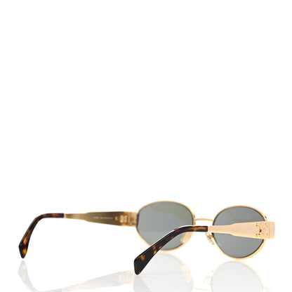 Celine Metal Triomphe 01 Sunglasses CL40235U Gold Green 4 of 7