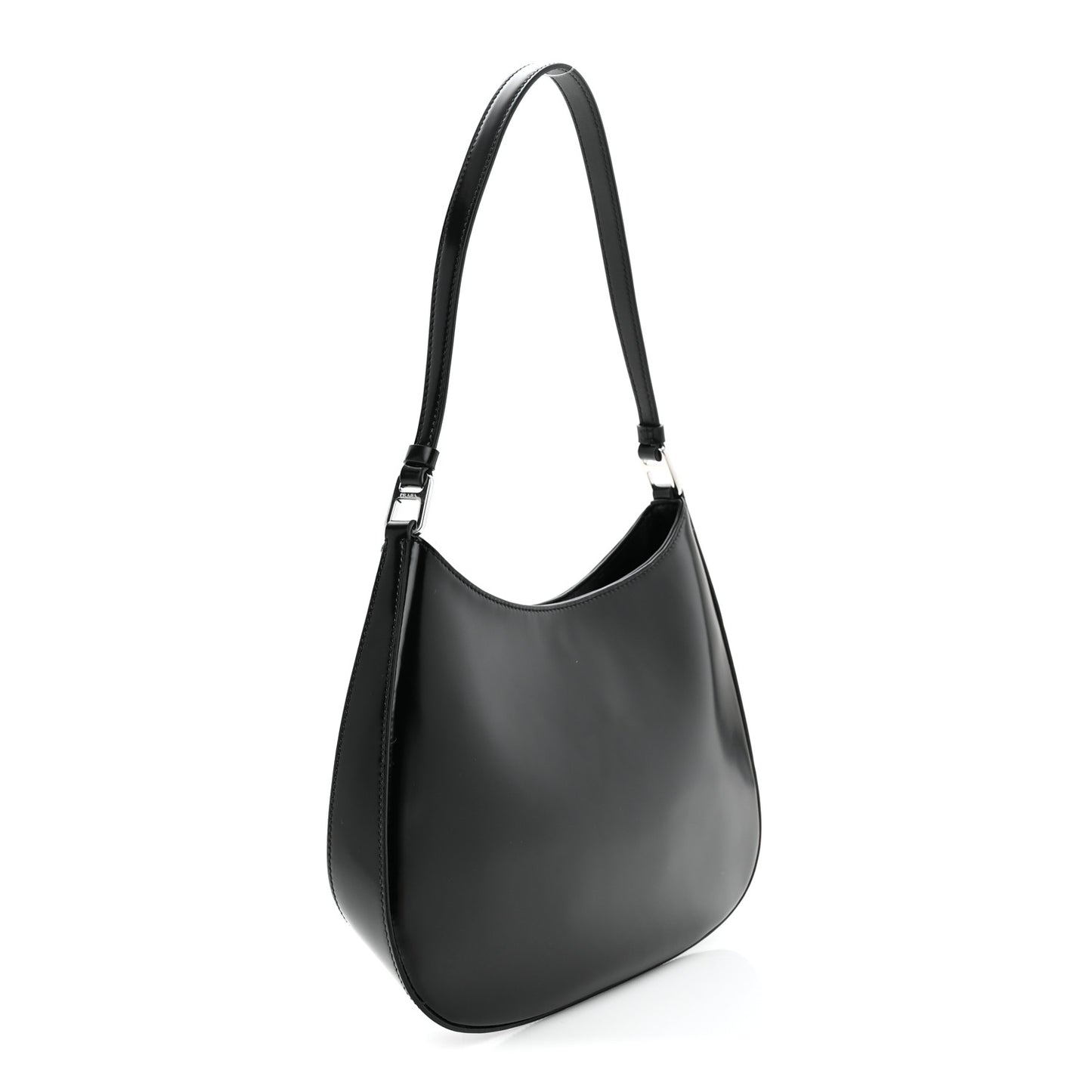 Spazzolato Cleo Shoulder Bag Black