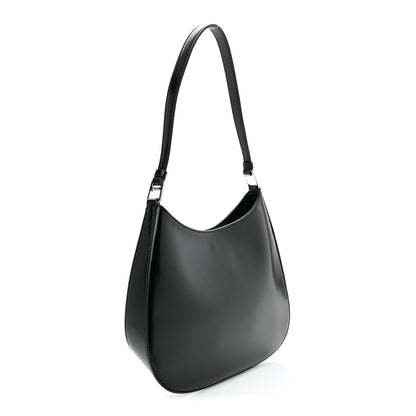 Prada Spazzolato Cleo Shoulder Bag Black 3 of 10