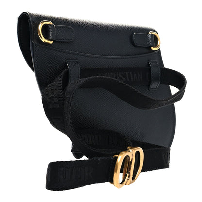 Christian Dior Calfskin Saddle Belt Bag Black 3 of 9